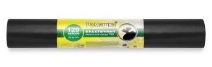 Мешки для мусора 120 л , черные , серия Практичные , эконом ( ПВД , 30 мкн , 10 шт в рулоне ) ВР-0062