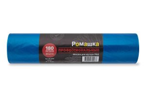 Мешки для мусора 180 л , синие , серия Профи , ( ПВД , 30 мкн , 20 шт в рулоне ) ВР-0083